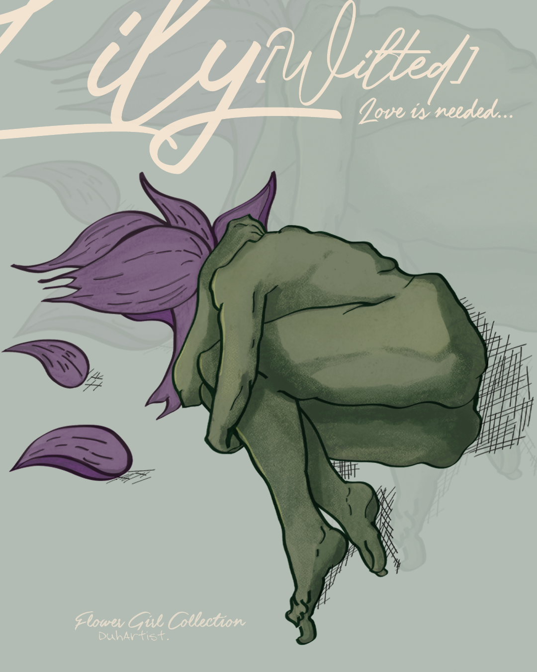 duhartist-flower-girl-wilted-lily