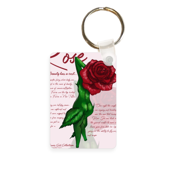 'Rose' Flower Girl Keychain - Image 2