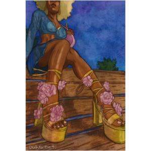 'Step Out' DuhArtist Pin-Up