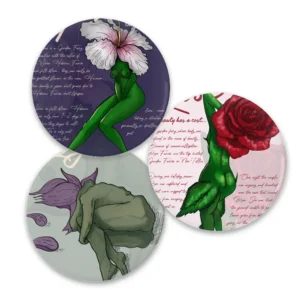 duhartist-flower-girl-button-pin-set