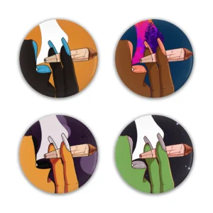 duhartist-smoke-4ours-button-pin-set