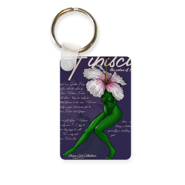 'Hibiscus' Flower Girl Keychain