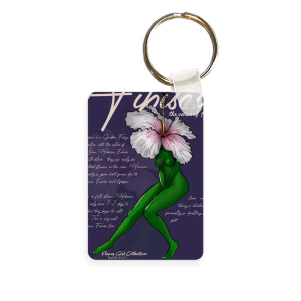 'Hibiscus' Flower Girl Keychain - Image 2