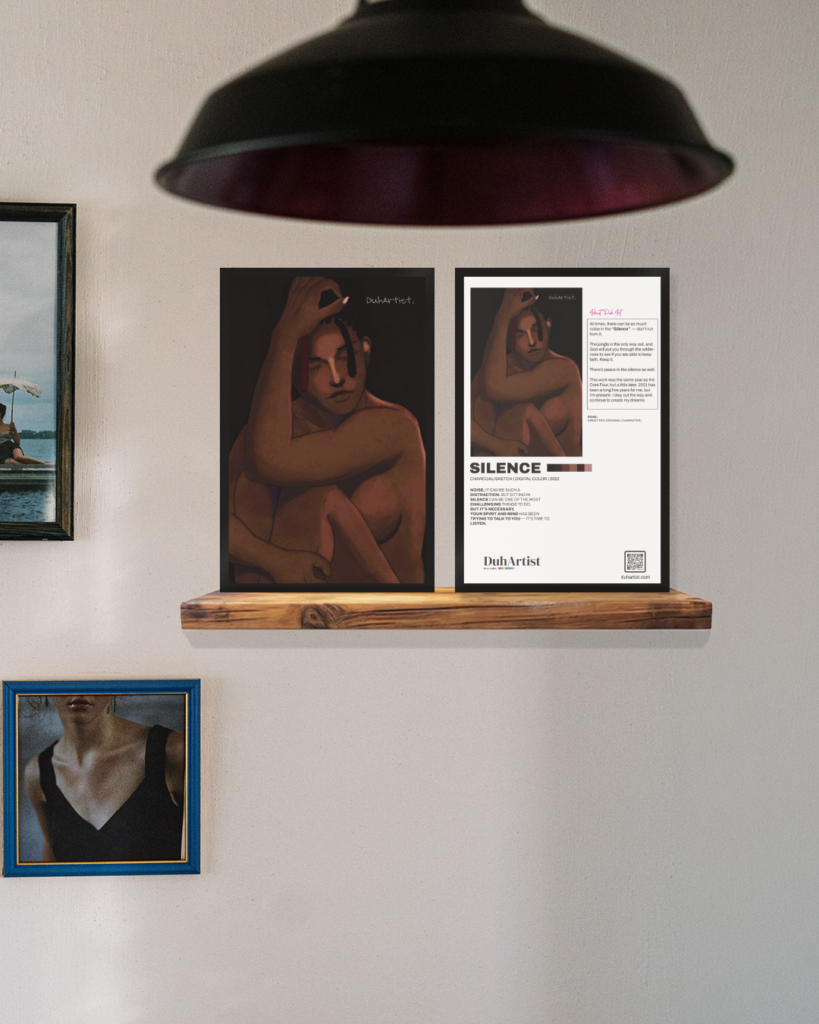 DuhArtist "Silence" Pin-up Print