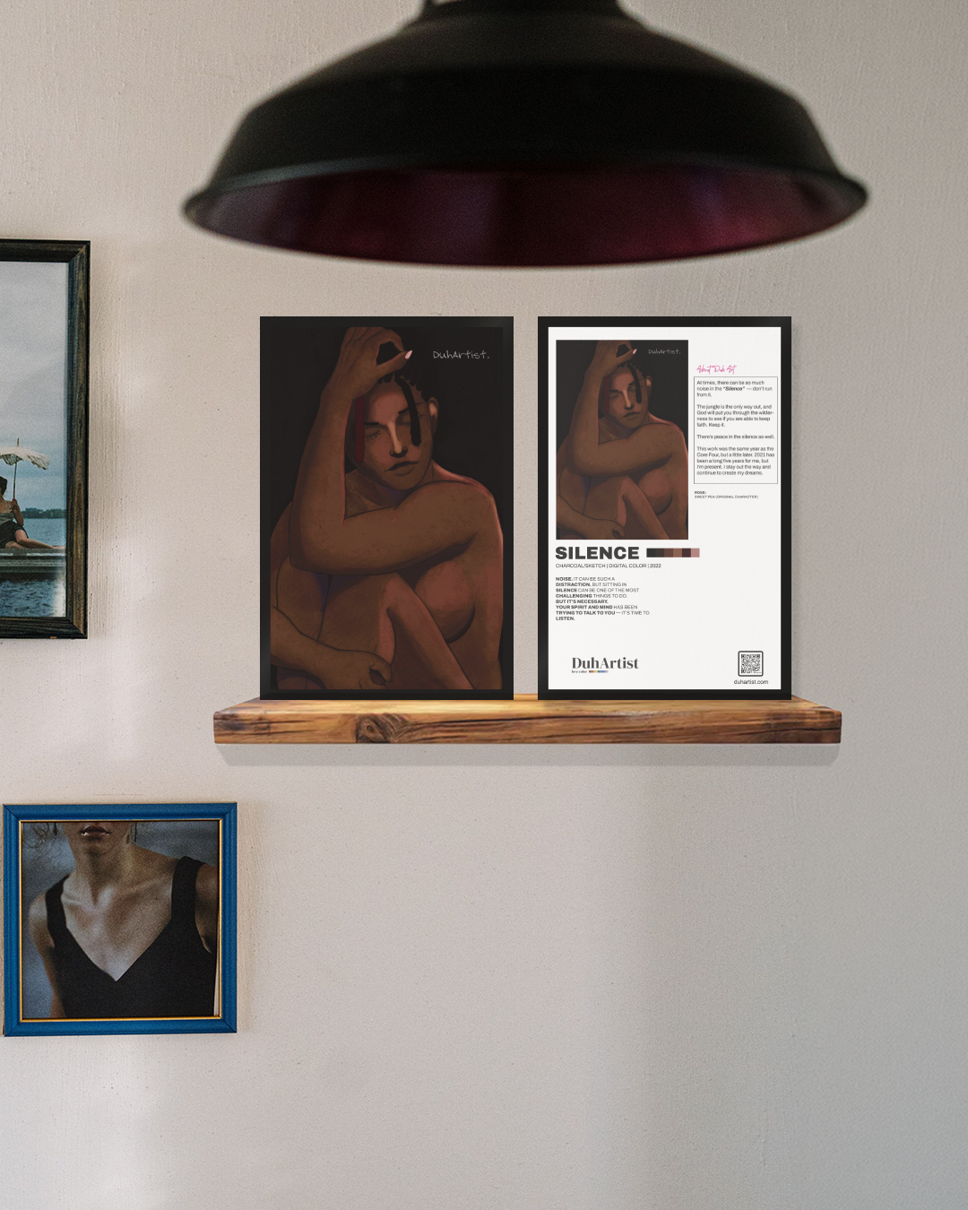 DuhArtist "Silence" Pin-up Print - Image 3