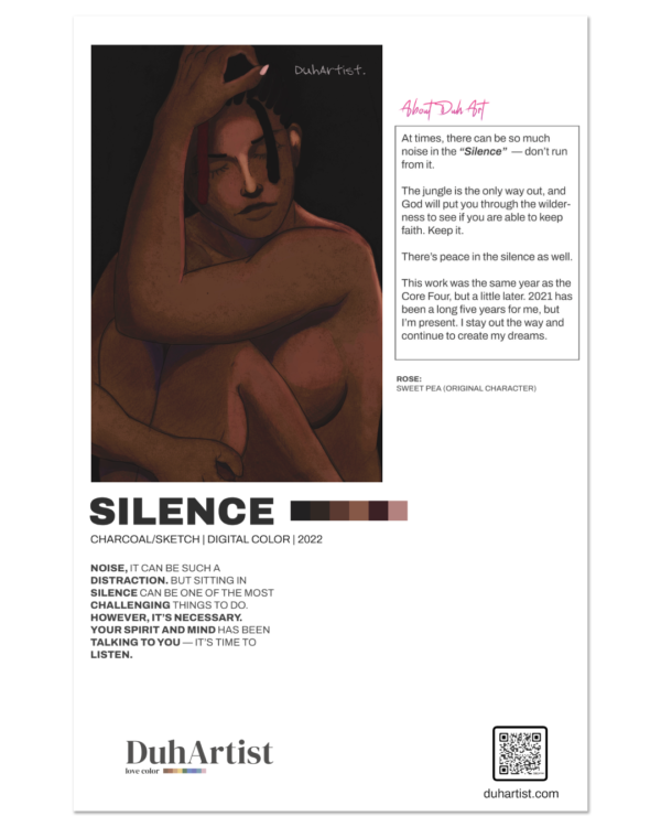 DuhArtist "Silence" Pin-up Print - Image 2