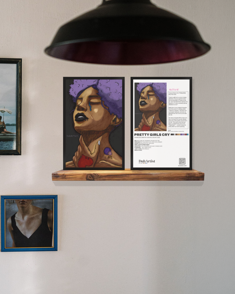 DuhArtist "Pretty Girls Cry" Pin-up Print