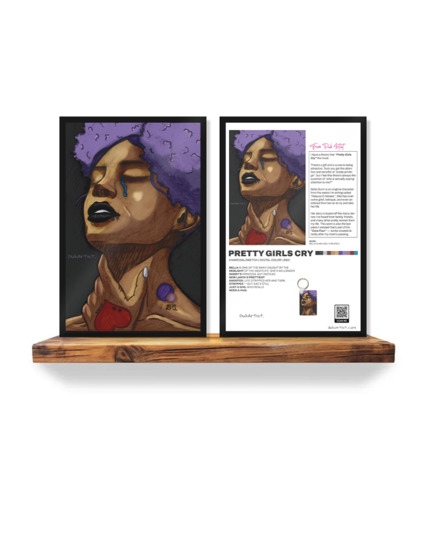 duhartist-pretty-girls-cry-framed-print-thumbnail