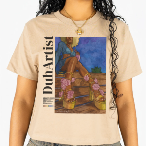 Step High Waist Tee — Tan