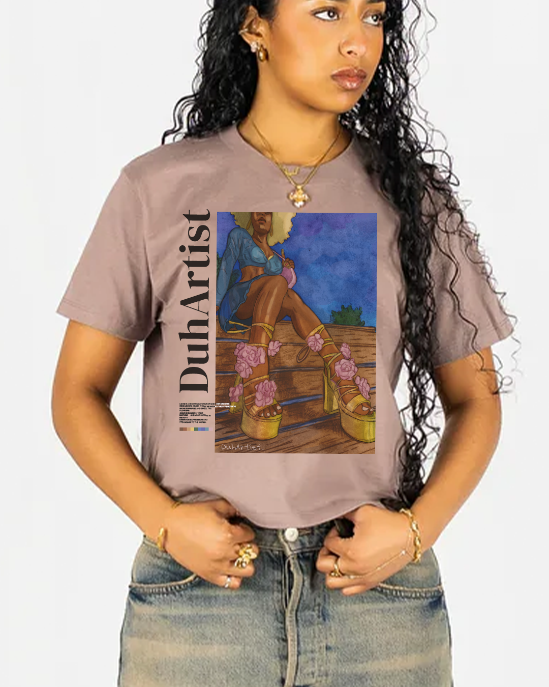 Step High Waist Tee — Shittake