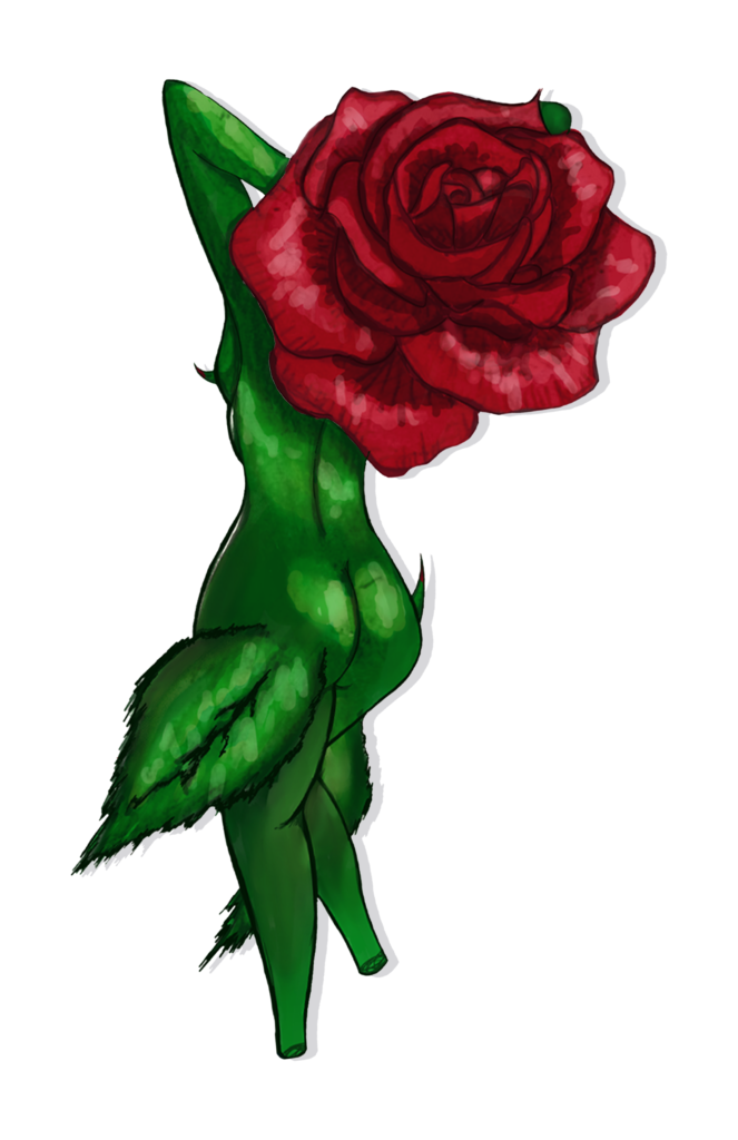 DuhArtist "Rose" Flower Girl Print