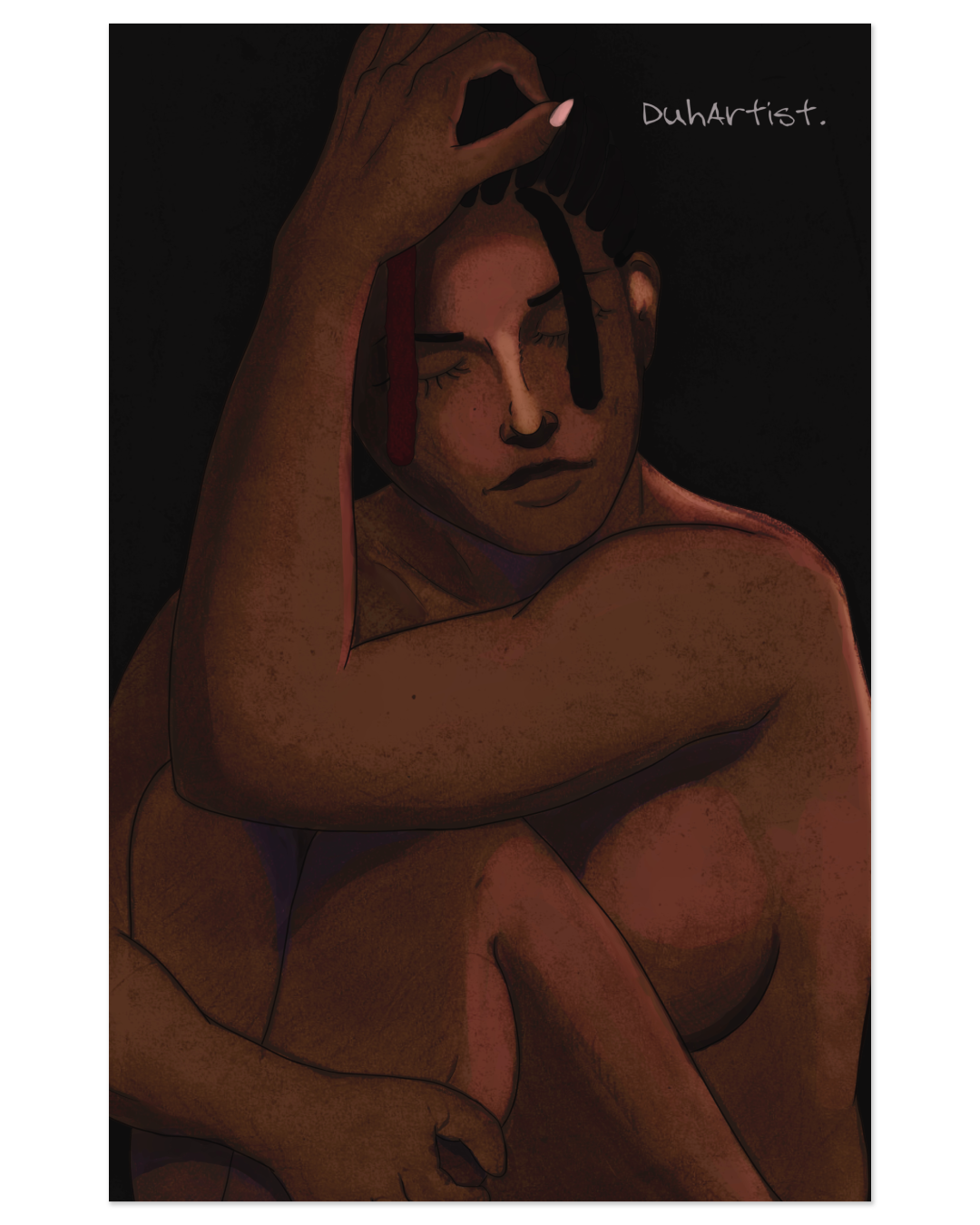 DuhArtist “Silence” Pin-up Print