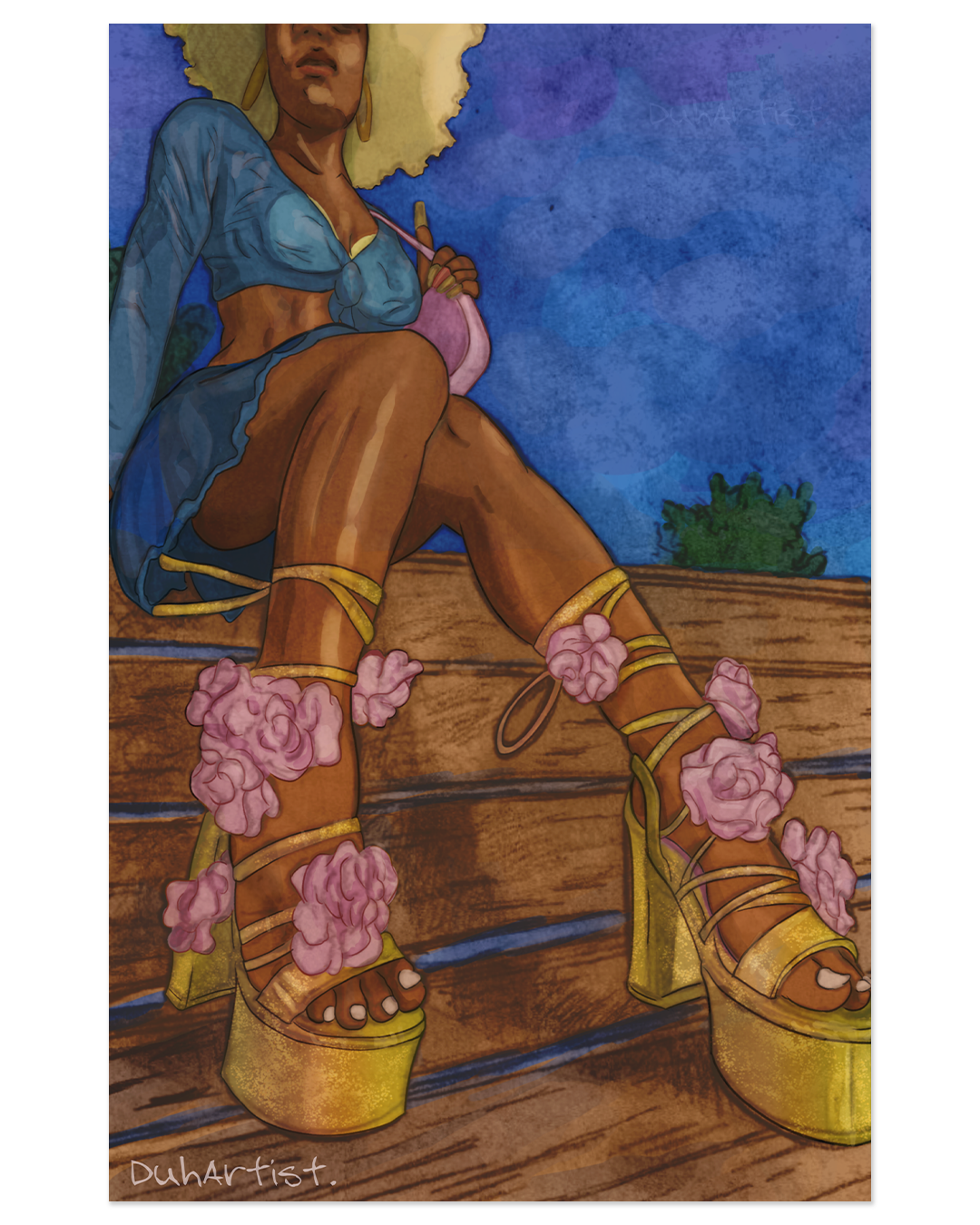 DuhArtist “Step” Pin-up Print
