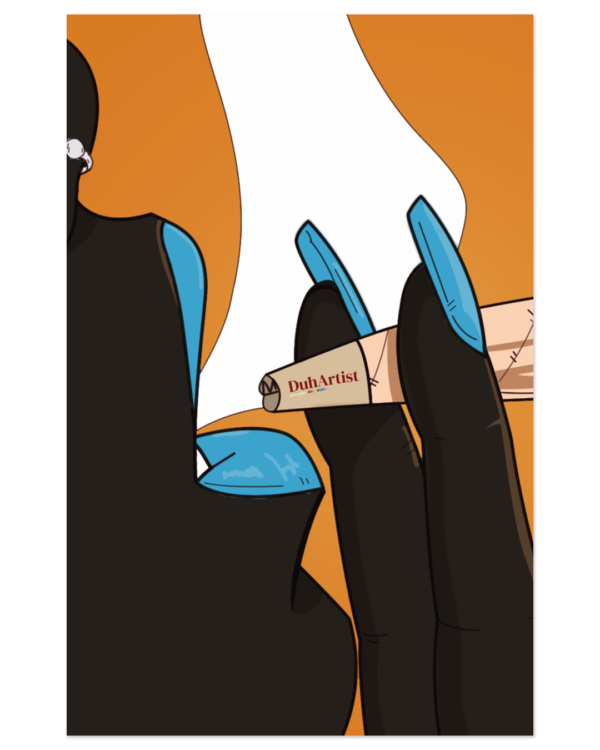 DuhArtist x RedLight "Smoke 4ours, Eboni" Collab Print - Image 1