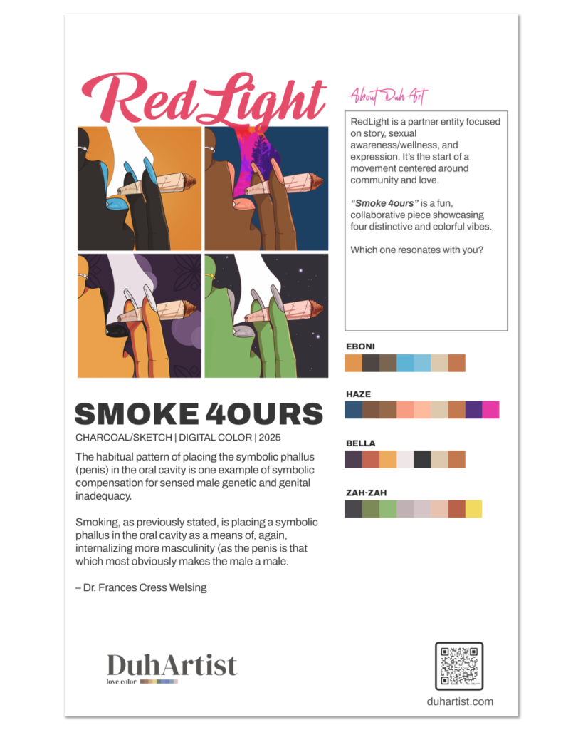 DuhArtist x RedLight "Smoke 4ours, Haze" Collab Print