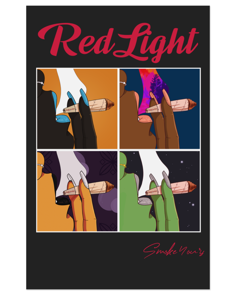 DuhArtist x RedLight "Smoke 4ours, Haze" Collab Print